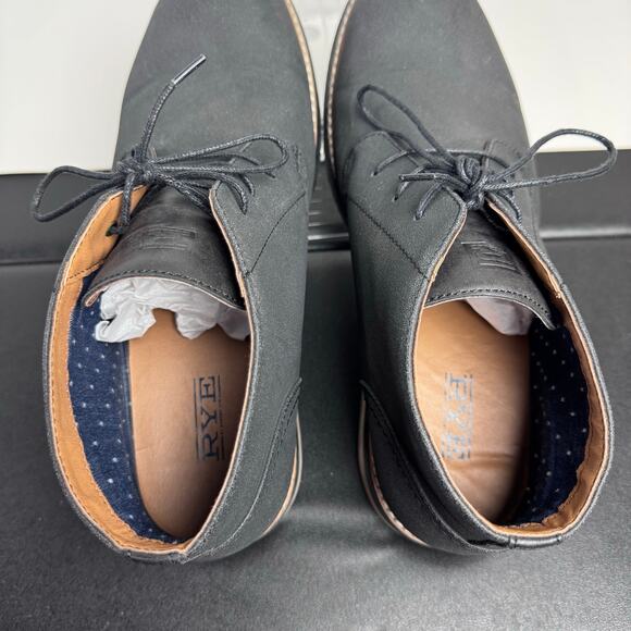 Hawker Rye Men’s Lace Up Chukka Boots Size 11 Charcoal Gray Casual Dress Shoes - Picture 7 of 11